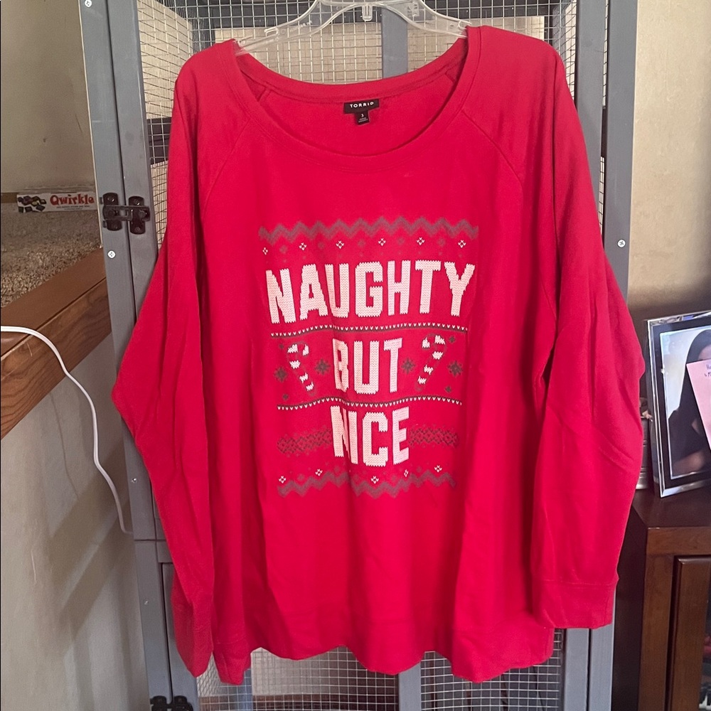 Torrid Bold Red Knit Top